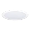 Plafonnier encastré Ø30 plat, rond IP44, blanche gradable