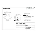 Downlight EDL2230A.2183M rond, multipower IP54, blanche gradable
