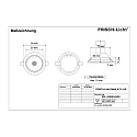 Frisch-Licht Downlight EDL5350AG.0583 rond, pivotant GU10 IP20, aluminium brossé 