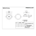 Frisch-Licht Downlight EDL5350AG.0684 rond, pivotant GU10 IP20, aluminium brossé 