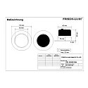 Frisch-Licht LED Recessed Downlight, 9W, 4000K, 800lm, IP20, swivelling, white