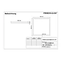 Frisch-Licht Panneau à LED ELP412040MP.HCL carré, Tunable White, UGR < 19, microprismatique, gradable 36W 4200lm 2700 - 6500K 90° 90°