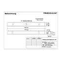 Frisch-Licht LED Recessed optical luminaire, small version, 39W, 3000K, 4200lm, IP40, DALI dimmable, white