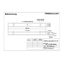 Frisch-Licht Éclairage  poste de travail-écran ERL131210MP.3983DA contrôlable par DALI, UGR < 19, microprismatique IP40, blanche gradable