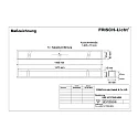 Frisch-Licht LED Recessed optical luminaire, small version, 51W, 4000K, 5400lm, IP40, white