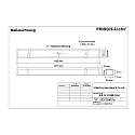 Frisch-Licht LED Recessed optical luminaire, small version, 51W, 4000K, 5100lm, IP40, UGR < 19, white