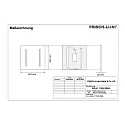 Frisch-Licht Éclairage  poste de travail-écran ERL411152H.3884L pour VDU, commutable IP20, blanche gradable