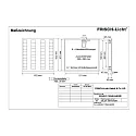 Frisch-Licht Éclairage  poste de travail-écran ERLE411854H.6483M 4 fois, UGR < 19, multipower IP20, blanche gradable