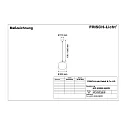 Frisch-Licht LED Ball Pendant luminaire glass, 22W, 3000K, 2600lm, IP40, white