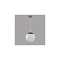 LED Ball Pendant luminaire glass, 22W, 4000K, 2800lm, IP40, chrome