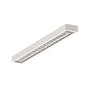 LED Light strip Surfaced /Pendant grid luminaire, 33W, 3000K, 4300lm, IP20, direct, UGR < 19, DALI dimmable, white