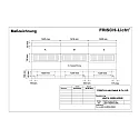 Frisch-Licht LED Light strip Surfaced /Pendant grid luminaire, 33W, 4000K, 4300lm, IP20, direct, UGR < 19, white