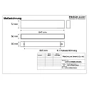 Frisch-Licht light bar MICROPAL®, UGR<19 / 847MM / 840 surface-mounted version, DALI controllable, direct IP40, white dimmable