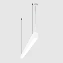 Barre lumineuse MICROPAL®, UGR<19 / 1127MM / 830 contrôlable par DALI, direct, avec kit de suspension IP40, blanche gradable