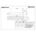 light bar MICROPAL®, UGR<19 / 1407MM / 840 DALI controllable, direct, with suspension kit IP40, white dimmable