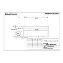 Frisch-Licht LED Pendant luminaire direct / indirect, 42W, 4000K, 6100lm, IP20, DALI dimmable, white
