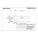 Frisch-Licht Luminaire à suspension PLN141860MP.6384DA contrôlable par DALI, direct / indirect, UGR < 19, microprismatique IP20