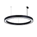 pendant luminaire Ø 98CM CCT Switch, direct, UGR < 19, multipower, ring shape IP40, black 