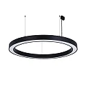 Luminaire à suspension Ø 115.5CM CCT Switch, direct / indirect, UGR < 19, multipower, forme de l'anneau IP40, noir 