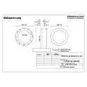 pendant luminaire Ø 115.5CM CCT Switch, direct / indirect, UGR < 19, multipower, ring shape IP40, white 