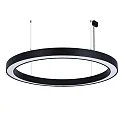 pendant luminaire Ø 189CM CCT Switch, direct / indirect, UGR < 19, multipower, ring shape IP40, black dimmable