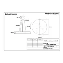 Frisch-Licht LED Pendant luminaire round direct / indirect, 63W, 4000K, 6300lm, IP40, white