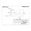 Frisch-Licht Luminaire à suspension PLRZN7590A.15083 direct / indirect, commutable IP40, blanche 