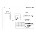 Frisch-Licht Downlight QDL2154A.1183 carré, commutable IP54, blanche 