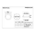 Frisch-Licht LED Recessed Downlight, Refurbishment downlight, 13/18/24W, 3000K, 2100lm, IP40, round, white