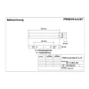Frisch-Licht Luminaire de miroir SPL111460A.1483 petit, commutable IP40, blanche 