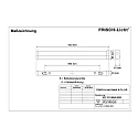 Frisch-Licht Luminaire de miroir SPL121460A.2083 médium, commutable IP40, blanche 