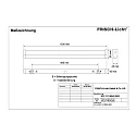 Frisch-Licht Luminaire de miroir SPL131460A.2683 médium, commutable IP40, blanche 