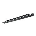 Luminaire triphasé 60cm multipower, double asymétrique IP20, couvert de poudre, noir 