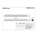 Luminaire pour locaux humides WNL149466PC.5084 grand, résistant aux chocs IP66