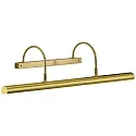 Eclairage de tableau GRIT-80 inclinable E14 IP20, mat, laiton gradable