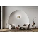 Knapstein Luminaire mural MEGGI rond IP20, bronze, noir gradable