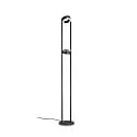 floor lamp WEGA-S up / down, swivelling, rotatable, controllable with gestures IP20, black dimmable