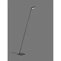 Lampadaire YORI-S pivotant, rotatif, contrôlable avec des gestes IP20, noir gradable