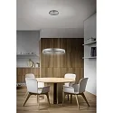 Knapstein Luminaire à suspension SARA-60 haut bas, Tunable White, réglable IP20, nickel mat gradable