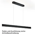 Luminaire à suspension FARA-92 haut bas, Tunable White, contrôlable avec des gestes IP20, nickel mat