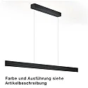 Luminaire à suspension FARA-132 haut bas, Tunable White, contrôlable avec des gestes IP20, nickel mat