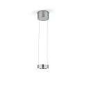 Luminaire à suspension ZERA-1 IP20, nickel mat gradable