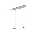 Luminaire à suspension ZERA-2 IP20, nickel mat gradable