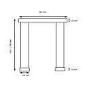 Knapstein Luminaire à suspension ZERA-2 IP20, noir gradable