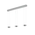 Luminaire à suspension ZERA-3 IP20, nickel mat gradable
