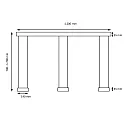 Knapstein Luminaire à suspension ZERA-3 IP20, noir gradable