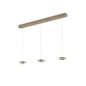 pendant luminaire DAJA-3 adjustable, controllable with gestures IP20, sand coloured dimmable