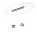 Luminaire à suspension SIDRA-2 haut / bas, réglable, contrôlable avec des gestes IP20, bronze gradable