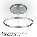 Luminaire de plafond LISA-D avec télécommande, forme de l'anneau, bronze gradable