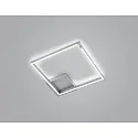 Luminaire de plafond YOKO-Q500 angulaire IP20, nickel mat gradable